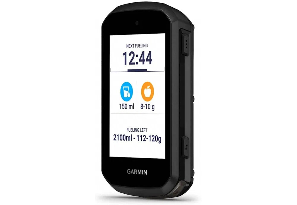 Nawigacja rowerowa GARMIN EDGE 850 010-03023-01 nawigacja na białym tle widoczna od przodu pod skosem włączony wyświetlacz GPS GLONASS oraz GALILEO w trybie wielopasmowym stabilny sygnał w wymagających lokalizacjach funkcje ClimbPro Trendline kreator kursów planowanie trasy z uwzględnieniem podjazdów i ukształtowania terenu