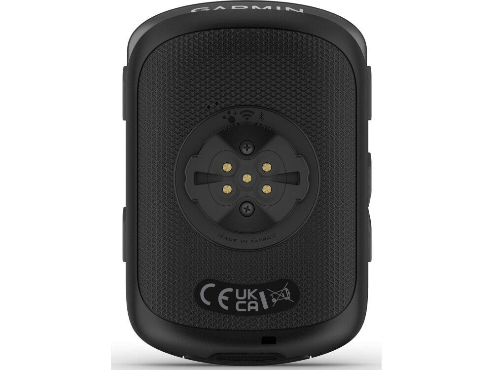 Nawigacja rowerowa GARMIN EDGE 840 010-02695-01 nawigacja na białym tle widoczna od tyłu bateria litowo-jonowa do 48 godzin w trybie GPS do 42 godzin w trybie oszczędzania energii możliwość ładowania w czasie jazdy przez powerbank lub akcesoria GARMIN Power Mount bateria GARMIN Charge ciągłość działania