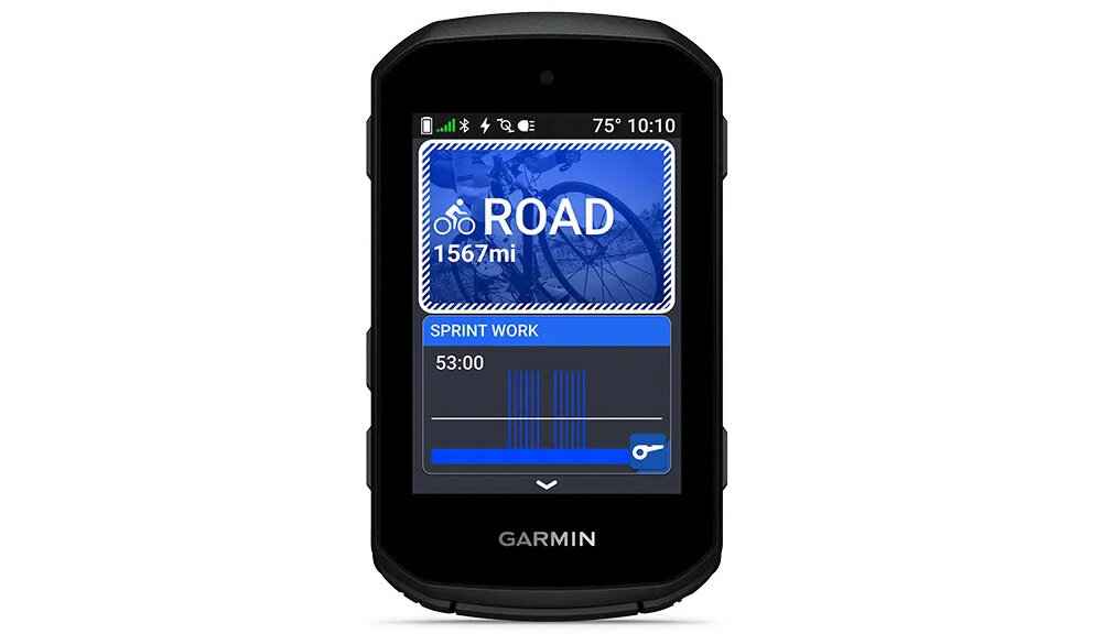 Nawigacja rowerowa GARMIN EDGE 550 010-03022-01 nawigacja na białym tle widoczna od przodu włączony wyświetlacz zaawansowana analiza wysiłku VO2 max FTP obciążenie treningowe charakter obciążenia dopasować intensywność treningów do aktualnej kondycji 32 GB pamięci wewnętrznej zapis historii okrążeń (do 200 godzin) funkcje Virtual Partner Virtual Racer sugestie codziennych ćwiczeń rozwijać formę