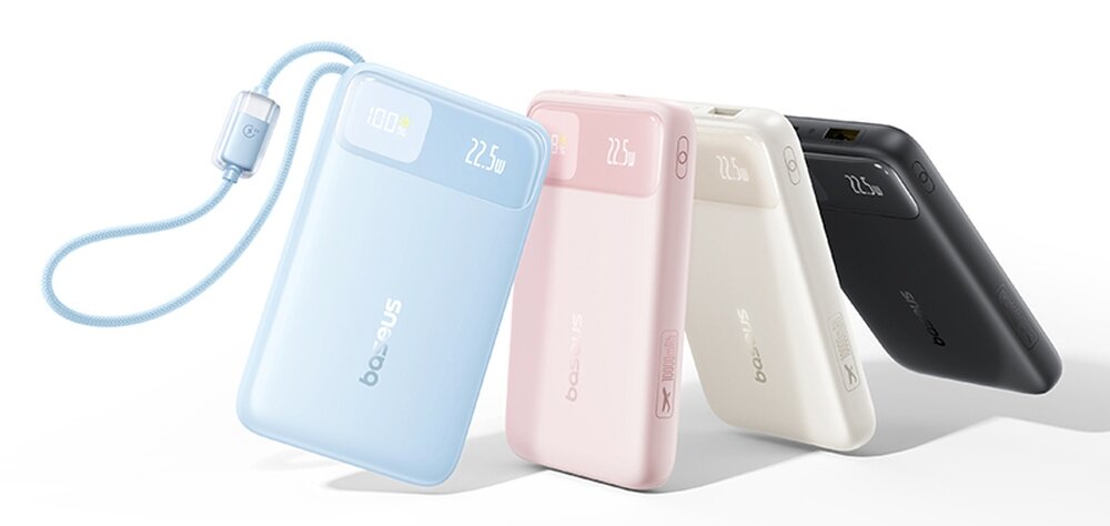 BASEUS EnerFill FC11 powerbank z kablami i wyświetlaczem – funkcje i cechy