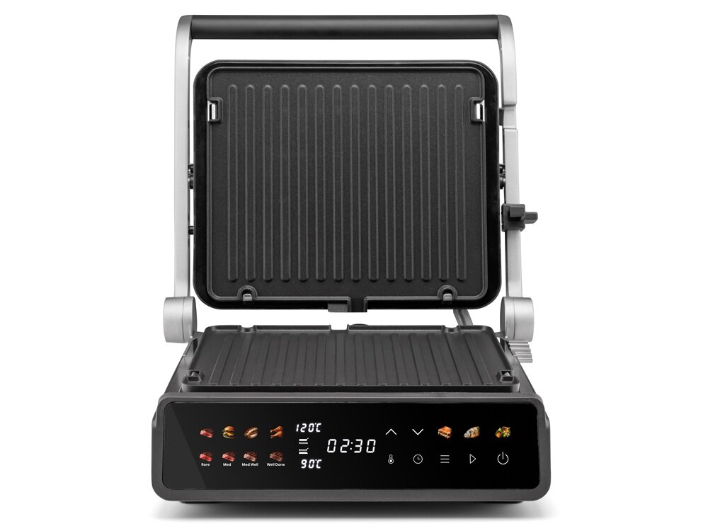 Grill elektryczny HISENSE HCG2000D antypoślizgowe nóżki, izolowane termicznie uchwyty, komfort i bezpieczeństwo