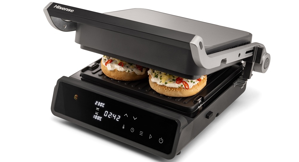 Grill elektryczny HISENSE HCG2000D do codziennego użytku, zamiast patelni, wszechstronne działanie