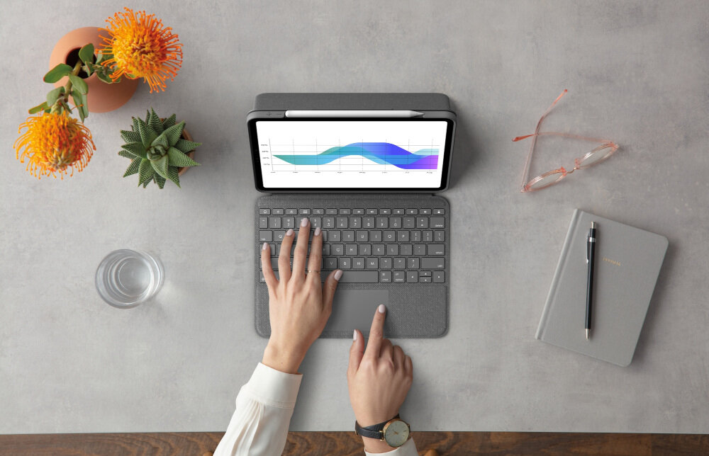 Etui na iPad Pro LOGITECH Folio Touch większy panel dotykowy kontrola precyzja swoboda