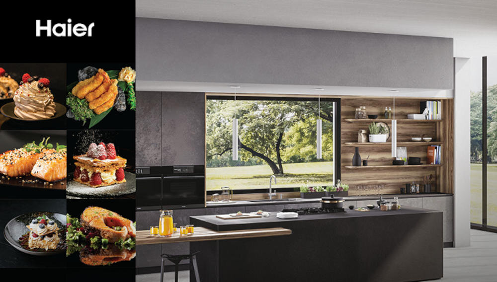 HAIER lodówka zamrażarka urządzenie potrawt ustawienia gotowanie technologia minimalistyczna forma wysoka jakość trwałość nowoczesne wnętrze