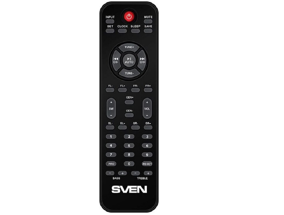 Głośniki SVEN 5.1 HT-210 intuicyjna obsługa wyświetlacz led pilot w zestawie