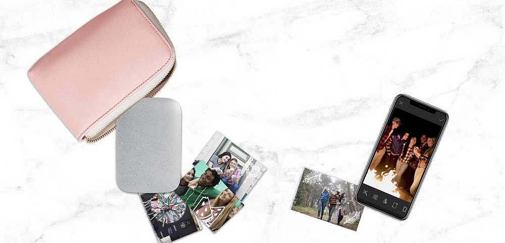 Drukarka HP Sprocket zdjęcia aparat telefon smartfon aplikacja drukowanie wkłady papier prędkość naklejki bateria ładowanie opis cechy dane 