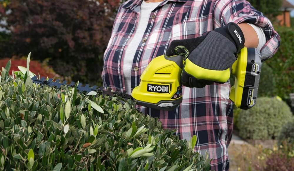 Nożyce do żywopłotu RYOBI RY18GSA-0 200mm 18V akumulatorowe wymiana ostrza beznarzedziowa szybka latwa