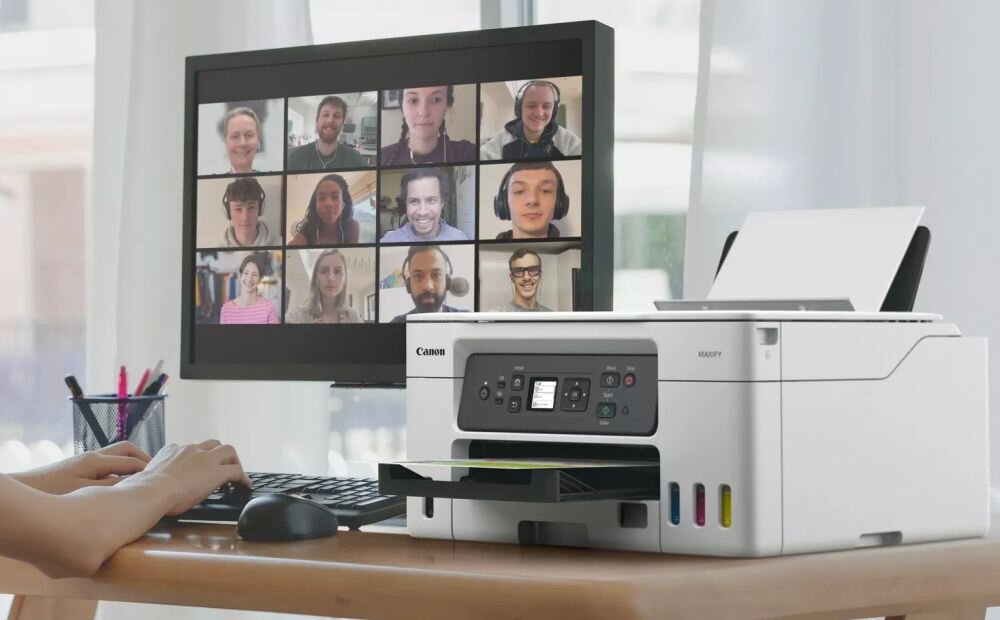 Urządzenie wielofunkcyjne CANON MAXIFY GX3040   papier wydajność tusz drukowanie szybkość łączność format sterowanie