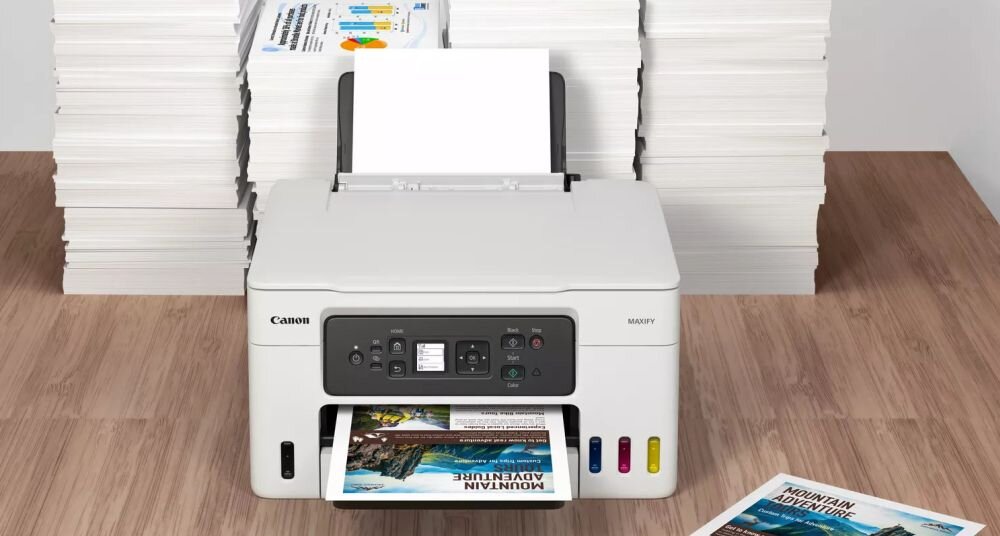 Urządzenie wielofunkcyjne CANON MAXIFY GX3040   papier wydajność tusz drukowanie szybkość łączność format sterowanie