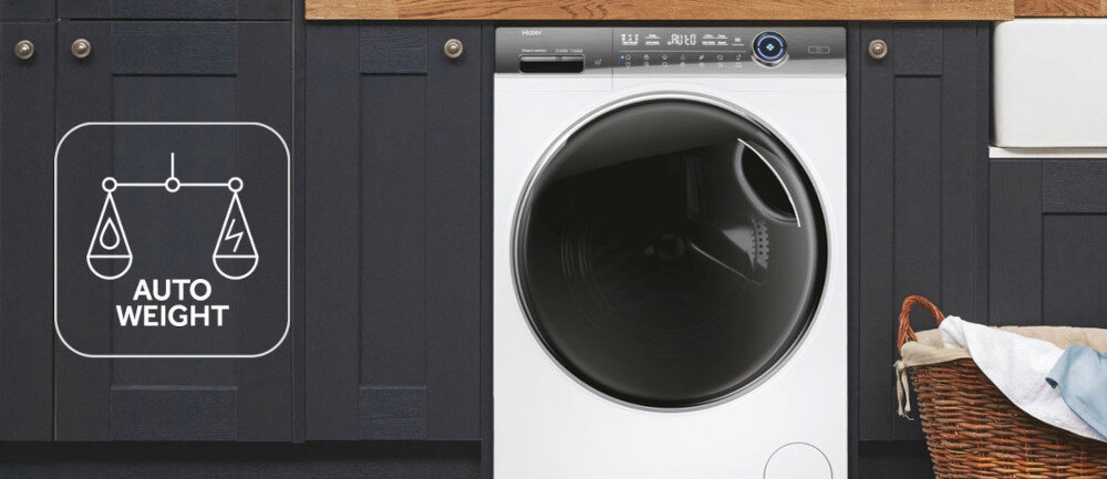 PRALKA HAIER HW90-B14979EU1-S I-PRO 7 PLUS 9KG 1400OBR AI SMART HON ABT REFRESH precyzyjna automatyka wagowa Oszczędzaj wodę i prąd maksymalna efektywność