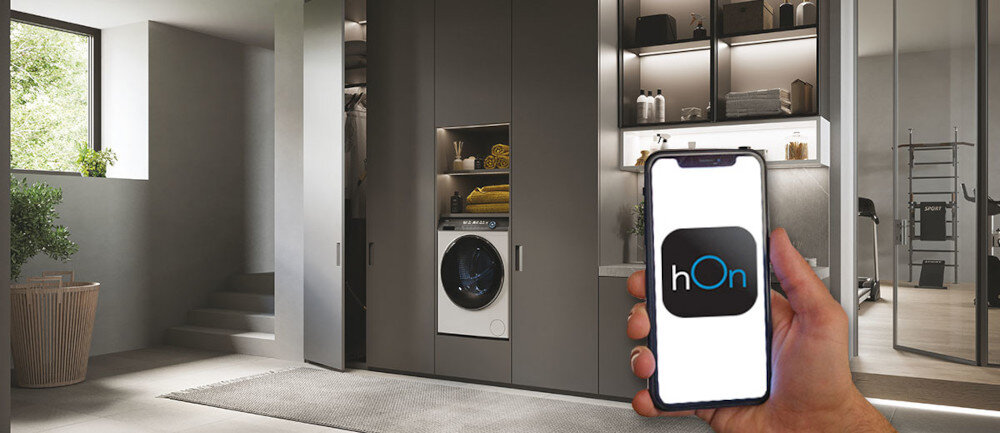 PRALKA HAIER HW90-B14979EU1-S I-PRO 7 PLUS 9KG 1400OBR AI SMART HON ABT REFRESH usuwanie trudnych plam funkcje wskazówki w aplikacji łatwe usuwanie plam