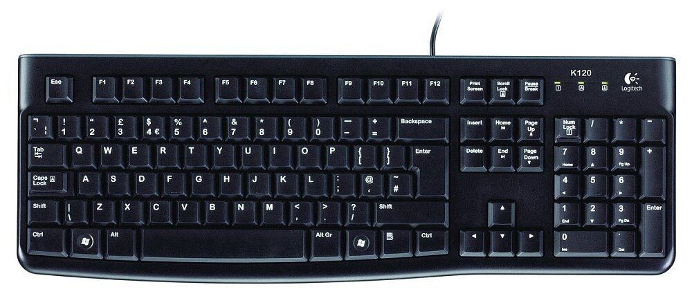 Klawiatura LOGITECH K120 odporna