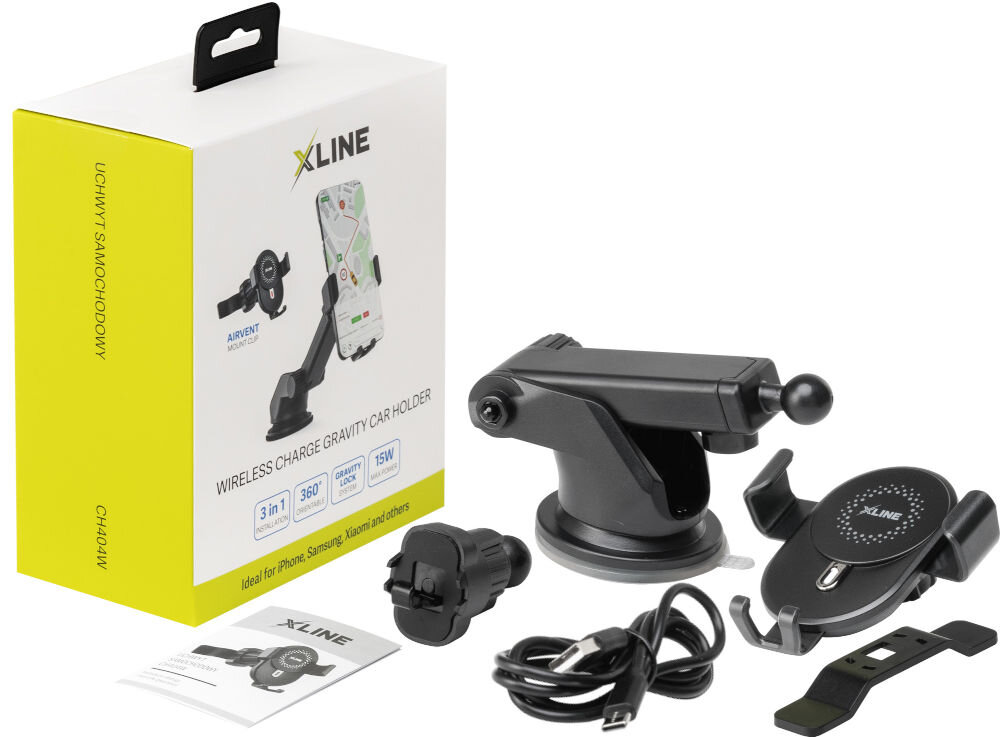 Uchwyt samochodowy GOTZE & JENSEN CH404W elementy zestaw