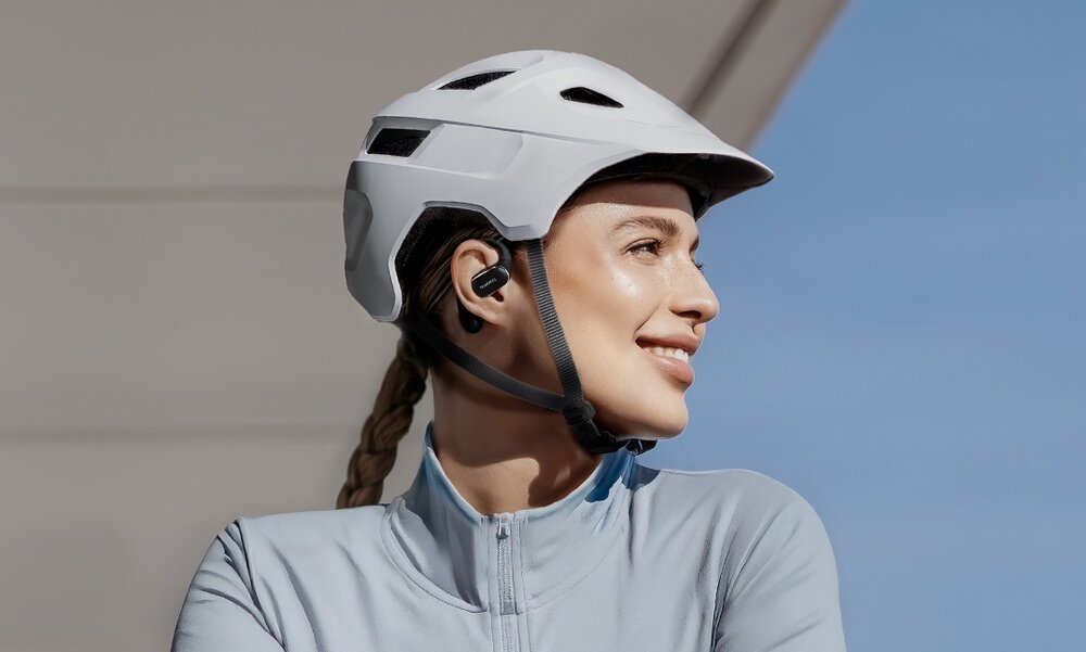 Słuchawki powietrzne HUAWEI FreeArc Wodoodporne - wygoda, jazda na rowerach, swiadomosc otoczenia