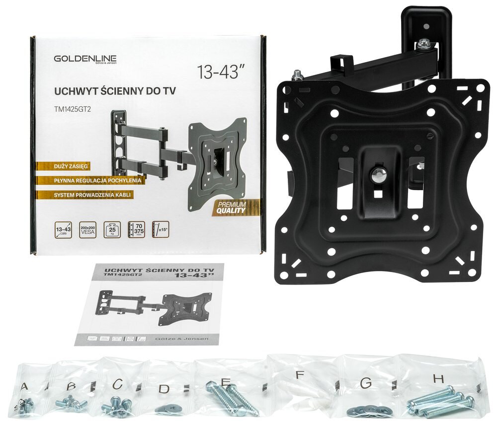 Uchwyt GOTZEJENSEN TM1425GT2 do TV 13-43 cali elementy zestaw