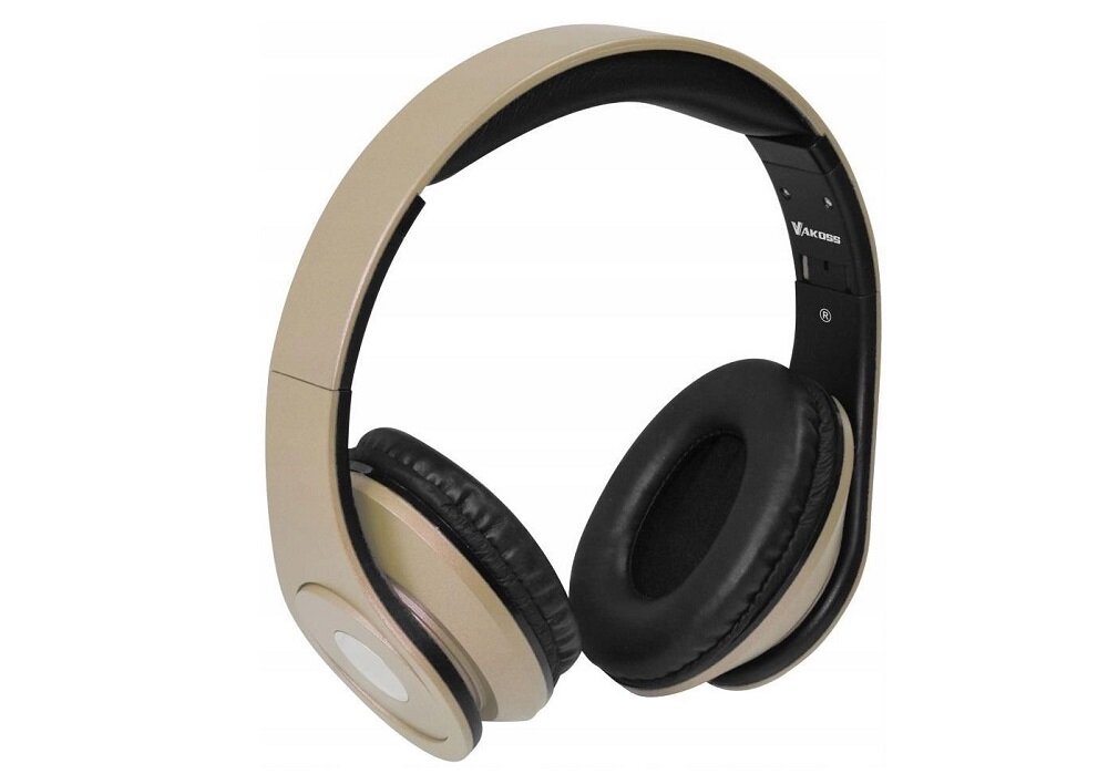 Słuchawki VAKOSS SK-378 - wygląd ogólny komfort i wygoda miękkie poduszki regulowany pałąk