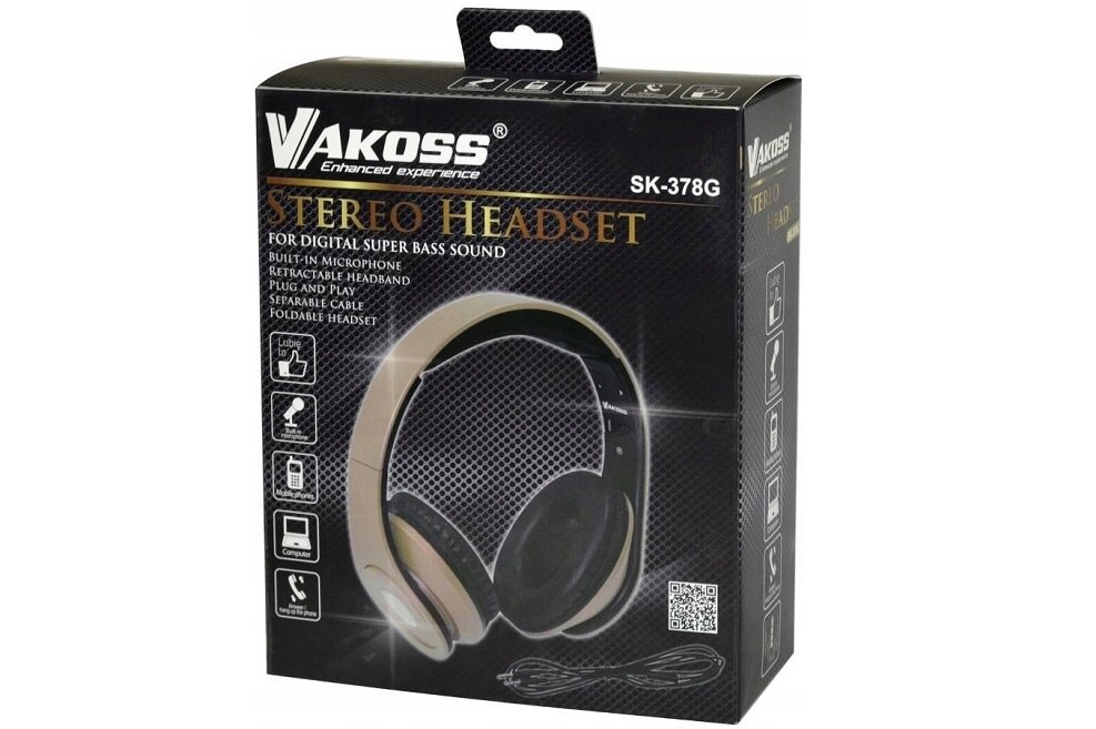 Słuchawki VAKOSS SK-378 - uniwersalne zastosowanie