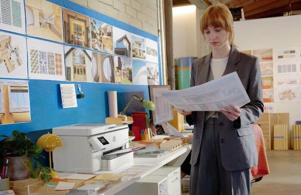 Urządzenie wielofunkcyjne HP OfficeJet Pro 9720e Druk w kolorze, Automatyczny druk dwustronny, Wi-Fi, Instant Ink działanie opis