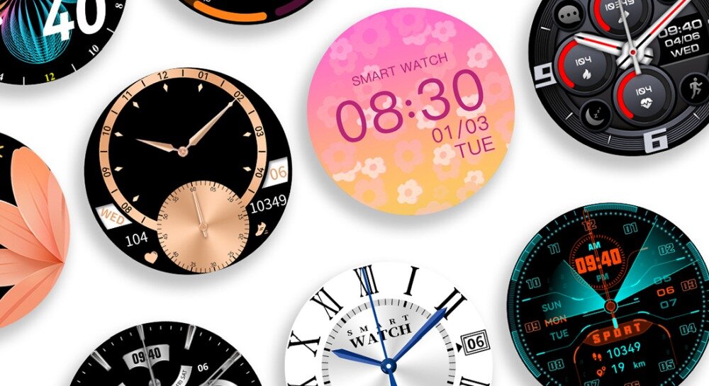 Smartwatch MAXCOM FW58 Vanad Pro wyświetlacz dopasowanie tarcza zdrowie saturacja krwi ciśnienie krwi sen monitoring oddech cykl menstruacyjny powiadomienia wiadomości alarmy jakość tryby sportowe długa praca