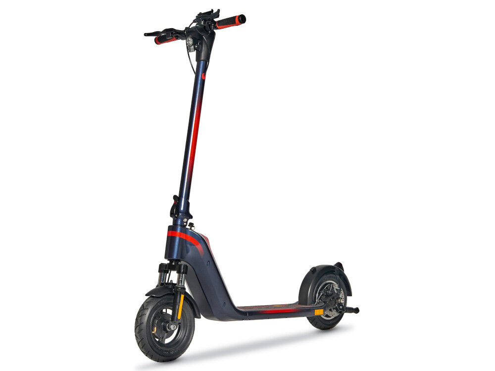 Hulajnoga elektryczna RED BULL RB-RTAKEUP10-10 Granatowo-czerwony sygnal dzwiekowy tempomat ustawic utrzyma stala predkosc pojazdu zwiekszenie bezpieczenstwa oszczednosc energii