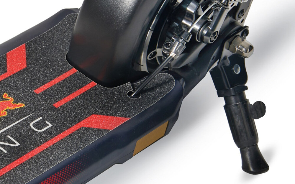 Hulajnoga elektryczna RED BULL RB-RTAKEUP10-10 Granatowo-czerwony skladana stopka w centralnym punkcie ciezkosci