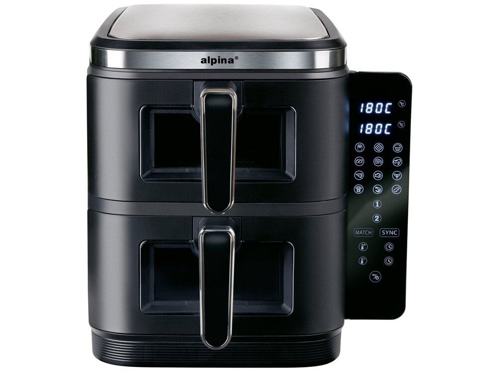 AIR FRYER ALPINA A11.0 intensywne krążenie gorącego powietrza, równomierne pieczenie, krótsze przygotowanie posiłków