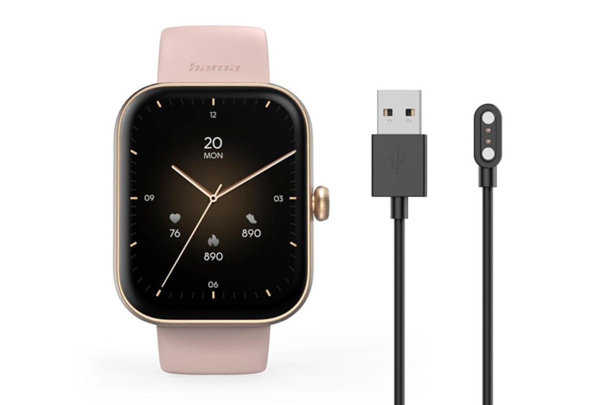 Smartwatch HAMA Fit Watch 5000 kabel do ładowania