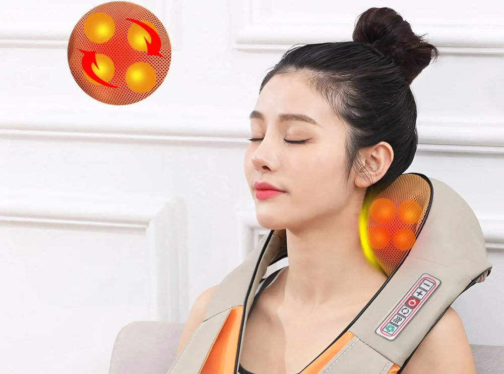 Masażer do karku EXTRALINK Smartlife Neck Massager Termoterapia światło podczerwone funkcja termoterapii relaks