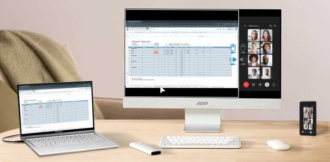 Monitor ASUS ZenScreen Smart MS27UC - Multi-Control i Multi-View 