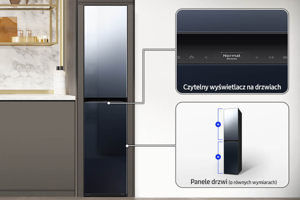 Szafa odświeżająca df18cb8700cre1 z intuicyjnym panelem sterowania