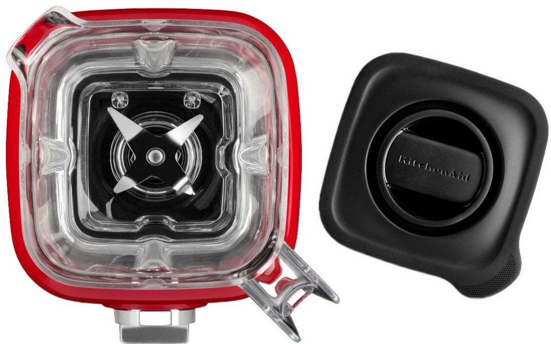 Blender kielichowy KITCHENAID KA K150 ER + CP Czerwony czerwony ostrze ze stali nierdzewnej