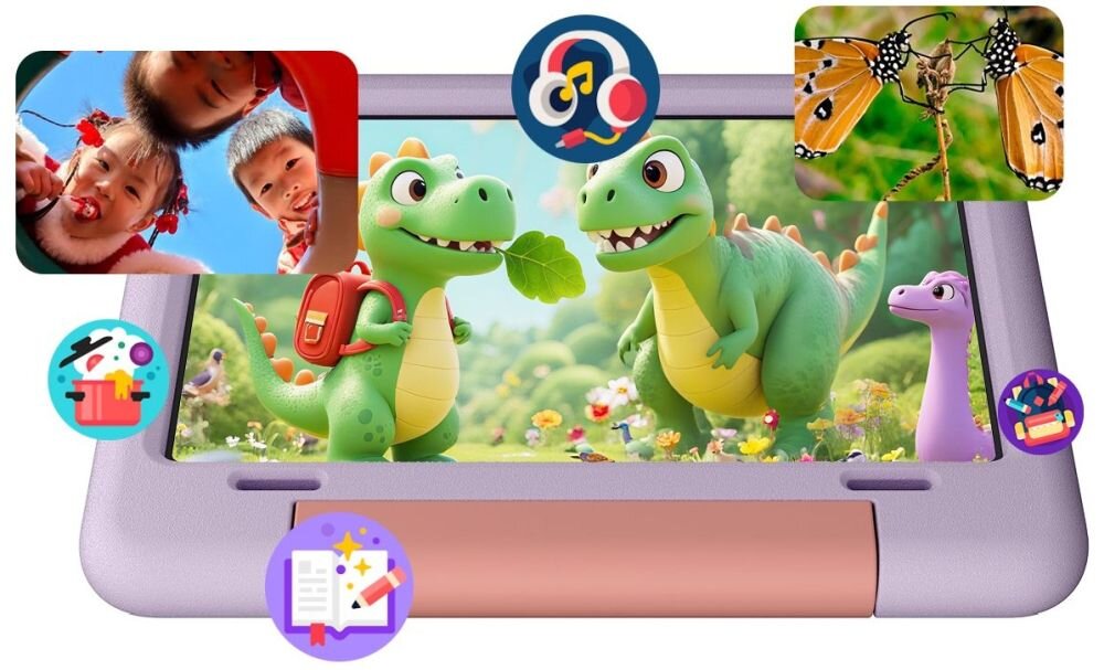 BLACKVIEW Tab 20 Kids aparat 8MP 5MP Google Lens odblokowanie twarzą funkcje kamery