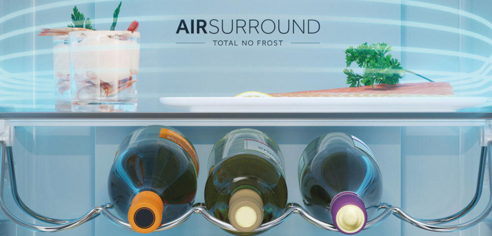 HAIER HDW3618DNPK lodówka technologia air surround przepływ powietrze nawiew półka idealna temperatura chłodziarka świeżość smak konsystencja soczystość żywność