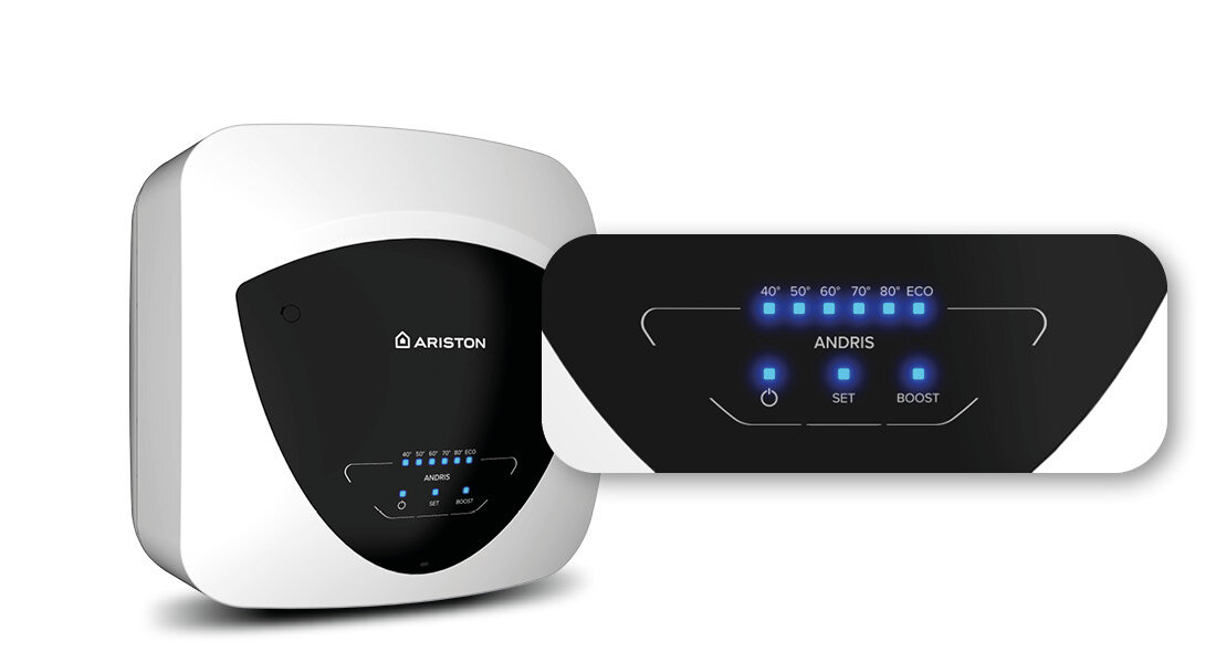 Bojler elektryczny ARISTON Andris Elite 3105085 10 l Nadumywalkowy wydajność wygoda użytkowanie moc