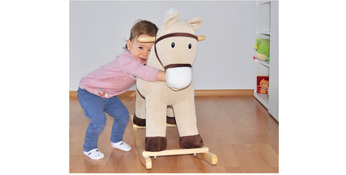 Koń na biegunach MILLY MALLY Pony Miś przyjaciel realistyczny odgłosy