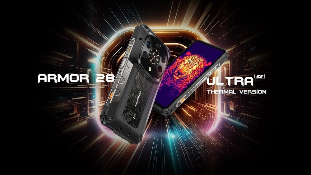Smartfon ULEFONE Armor 28 Ultra Thermal pancerny telefon z procesorem MediaTek Dimensity i aparatem 1-calowym