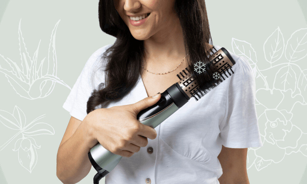 Suszarko-lokówka REMINGTON Botanicals AS5860R 50 mm 800 W Chroń stylizując Funkcja temperatury BotaniCare stylizacja włosów niska temperatura ochrona uszkodzenia