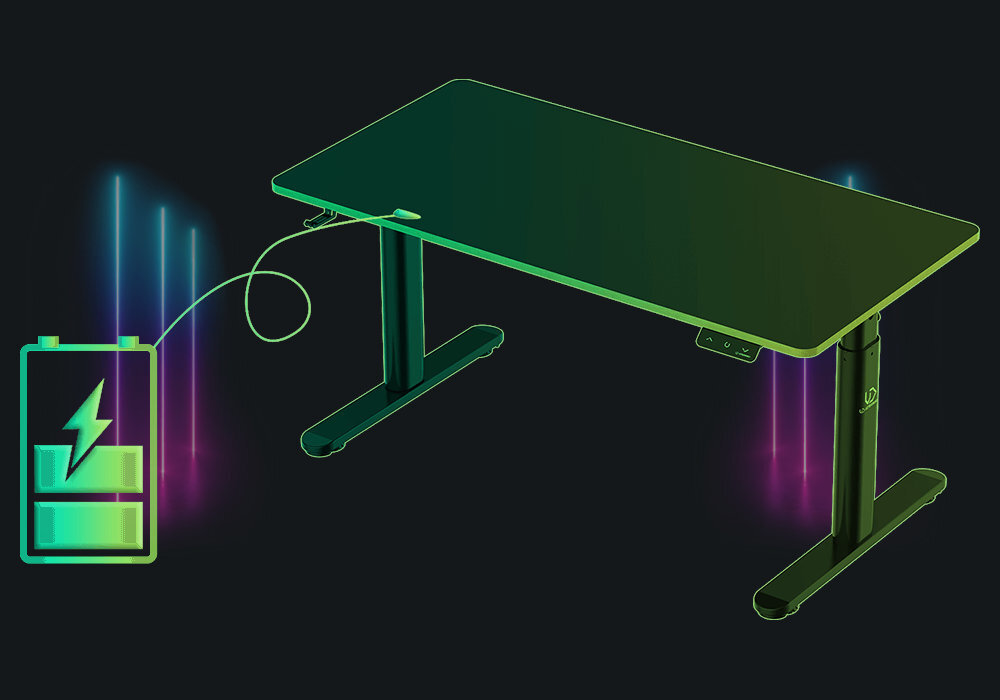 Biurko ULTRADESK Pulsar Kids Biały ochrona wodoodporność