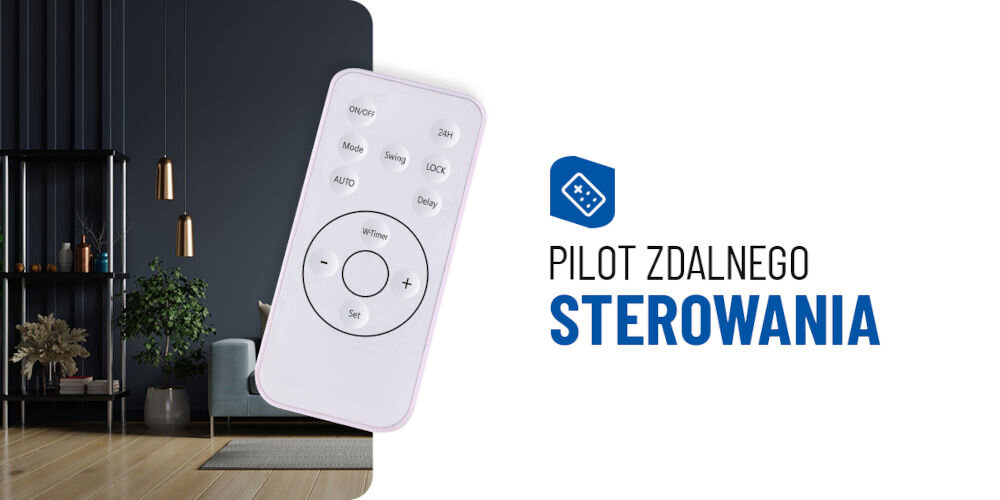 Kurtyna powietrzna N'OVEEN HC3299 pilot zdalne sterowanie kontrola alternatywa smart wifi sterowanie kurtyną 