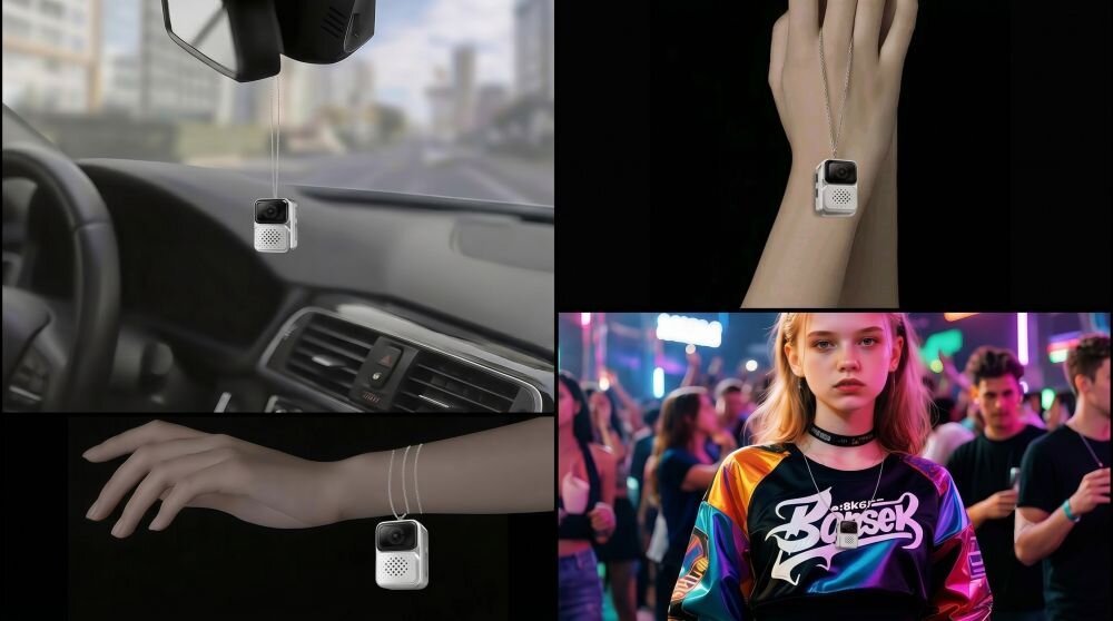 Mini aparat cyfrowy XREC X3 nagrywanie 480p zdjęcia 2MP AVI H264 kąt widzenia 60 stopni