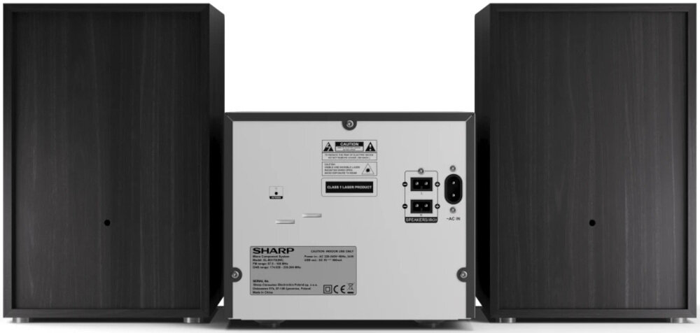 Wieża SHARP XL-B512 BK  - łączność przewodowa