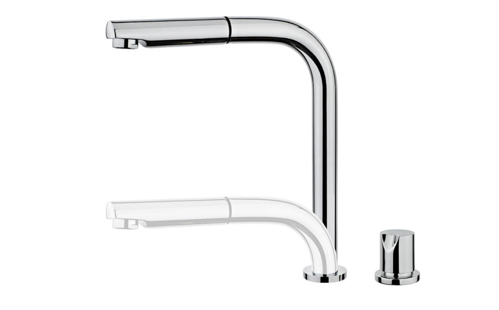 TEKA-AUK-983 zlewozmywak nowoczesność styl bateria mieszakowa ruchoma dźwignia wysięg chromowana kolorystyka jakośc wykonanie przyjemne zmywanie wylewka