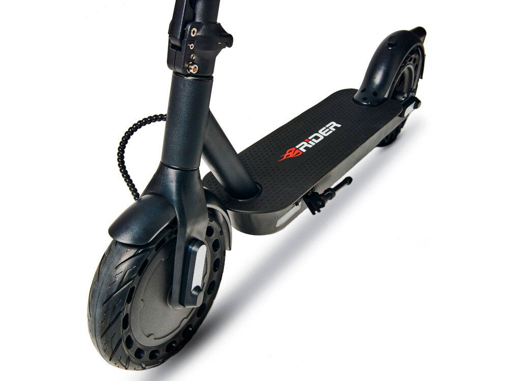 Hulajnoga elektryczna RIDER R10 Cross Czarny aluminiowa duzy antyposlizgowy podest do 120 kg