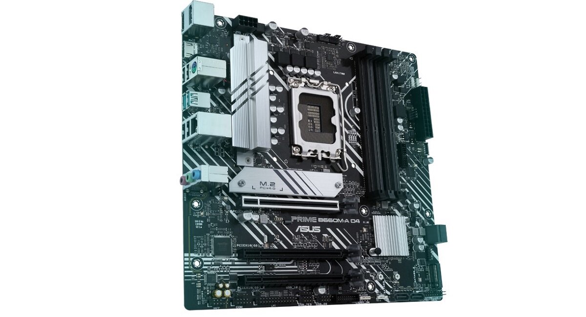 Płyta główna ASUS Prime B660M Udoskonalona stabilność i kompatybilność pamięci Umożliwia mniejszą latencję pamięci przy równoważnych napięciach