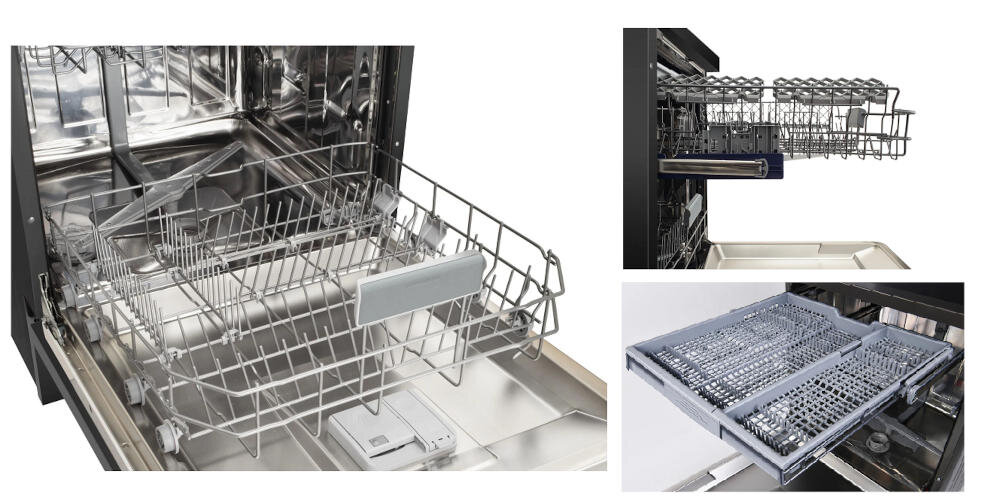 GRAM zmywanie zmywarka regulowane kosze składane