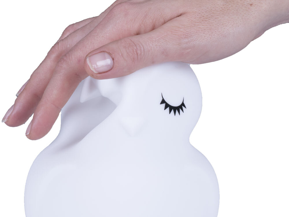 Lampka nocna MESMED swietlaczek sowka MM-013 kolory sciskanie obsluga