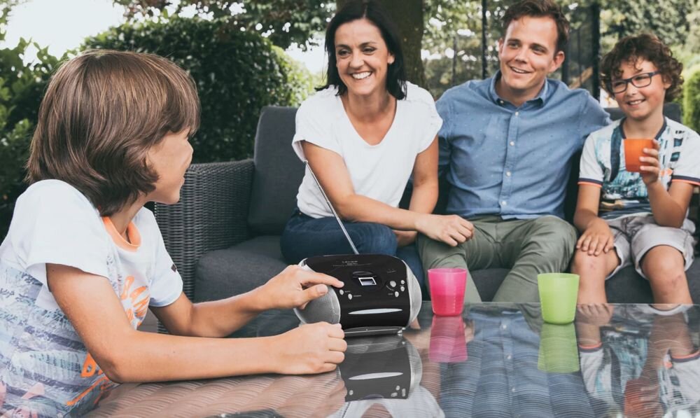 Radioodtwarzacz LENCO SCD-24 uchwyt kompaktowe wymiary