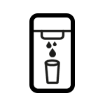 Ikona - zalety lodówki - dystrybutor wody bez BPA Ikona - zalety lodówki RB34C652EBN - dystrybutor wody bez BPA