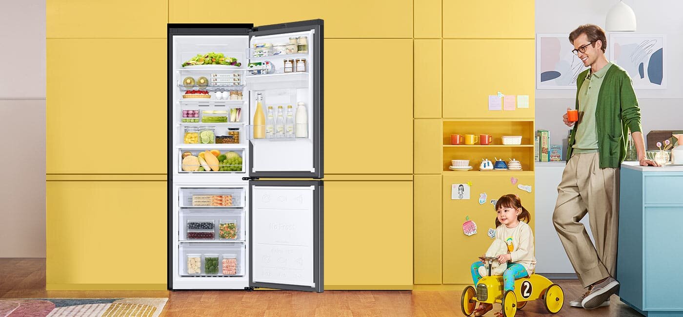 Szereg udogodnień w lodówce RB34C652EBN Szereg udogodnień w lodówce Samsung RB34C652EBN