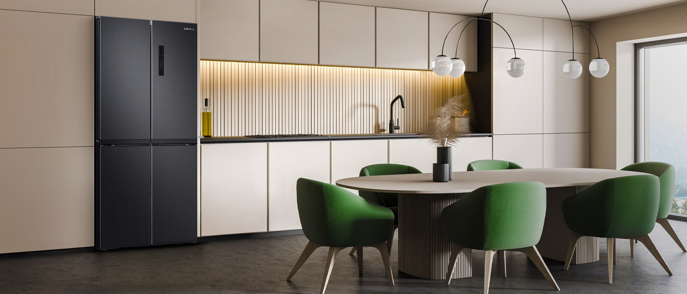 Charakteryzująca się nowoczesnym designem lodówka multidoor Samsung RF48A400EB4 stanowi idealne uzupełnienie nowoczesnego wnętrza mieszkania. Charakteryzująca się nowoczesnym designem lodówka multidoor Samsung RF48A400EB4 stanowi idealne uzupełnienie nowoczesnego wnętrza mieszkania.